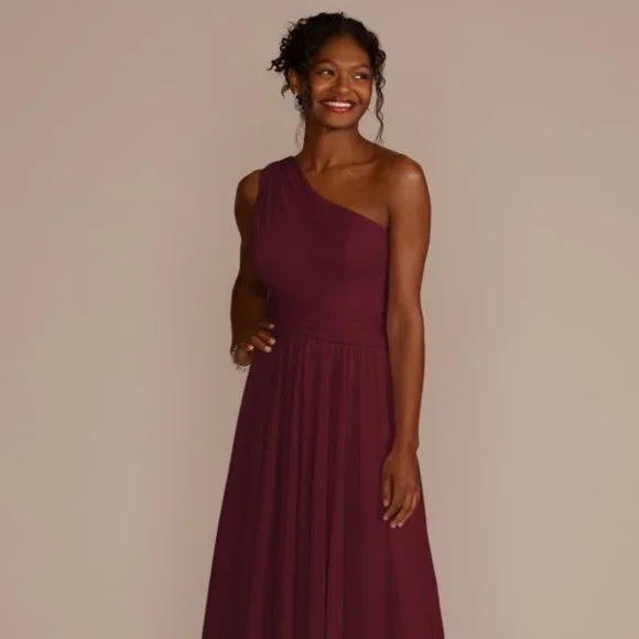 green emerald velvet dress Long Mismatched Bridesmaid Dresses Plus Size Cheap One Shoulder Bridesmaid  Dress ARD1147 main image 0